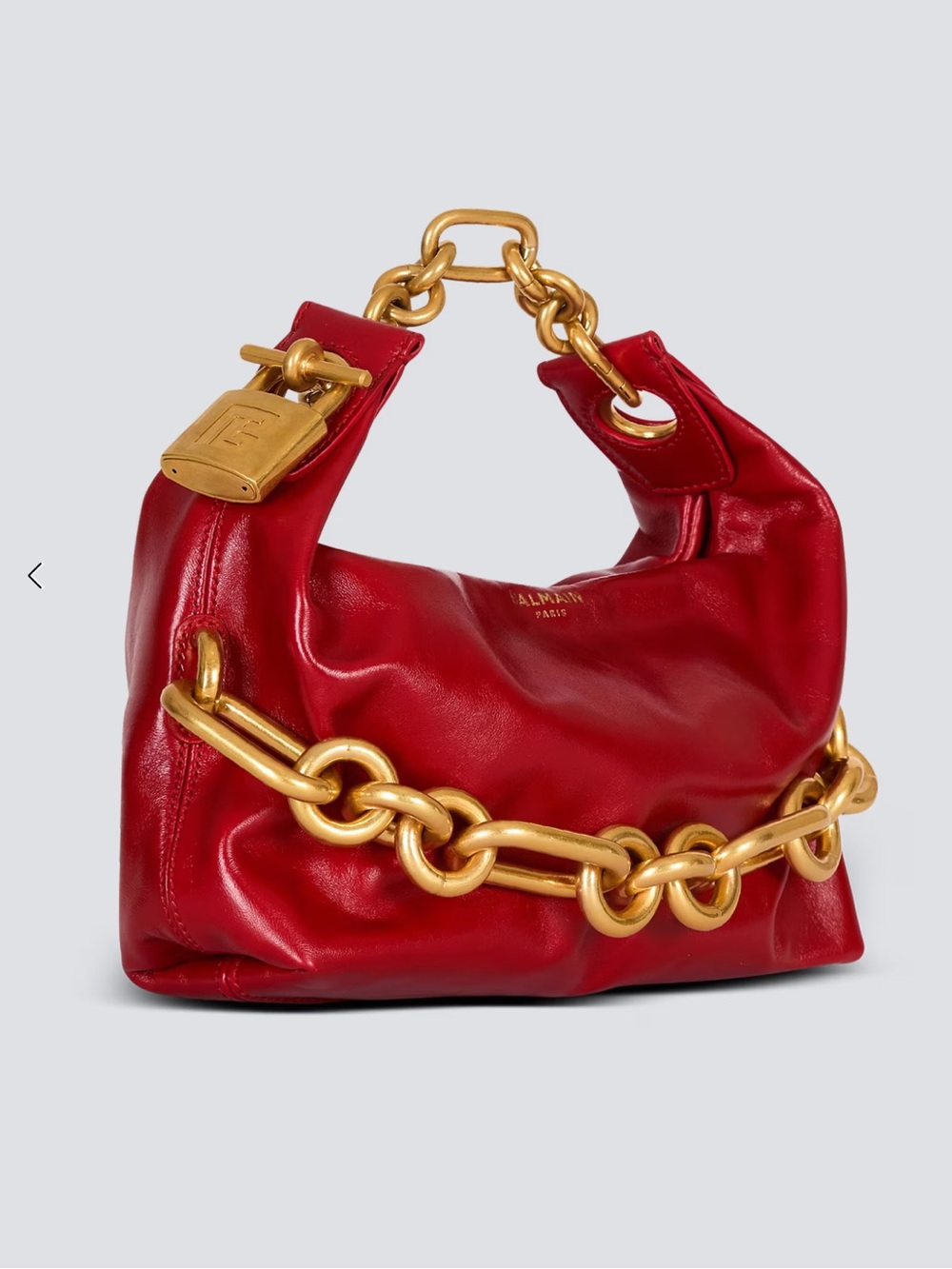 Balmain Red Sync Mini bag in calfskin leather